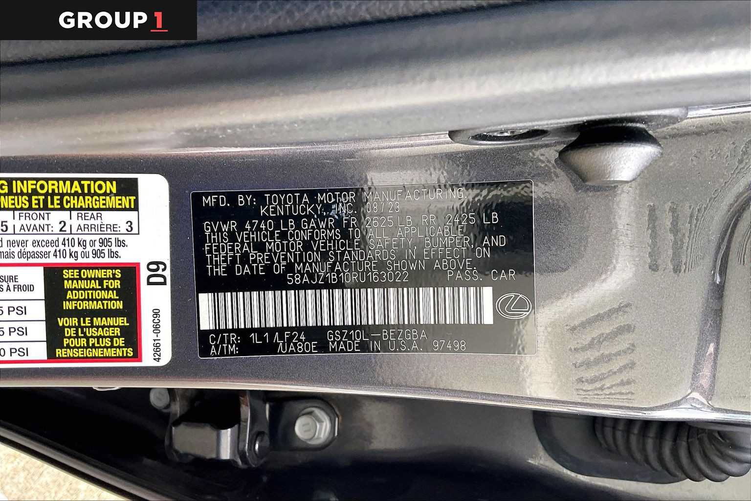 Certified 2024 Lexus ES 350 F Sport w/ Accessory Package (Z2) FWD image 35