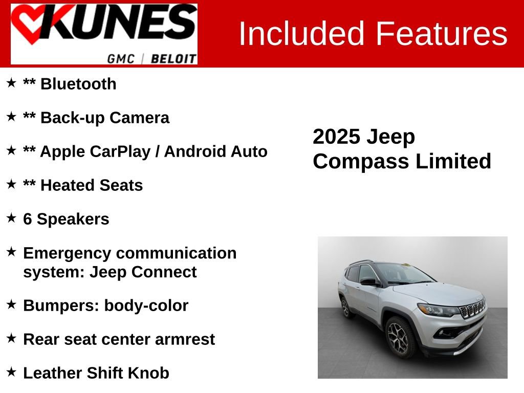 Used 2025 Jeep Compass Limited image 2