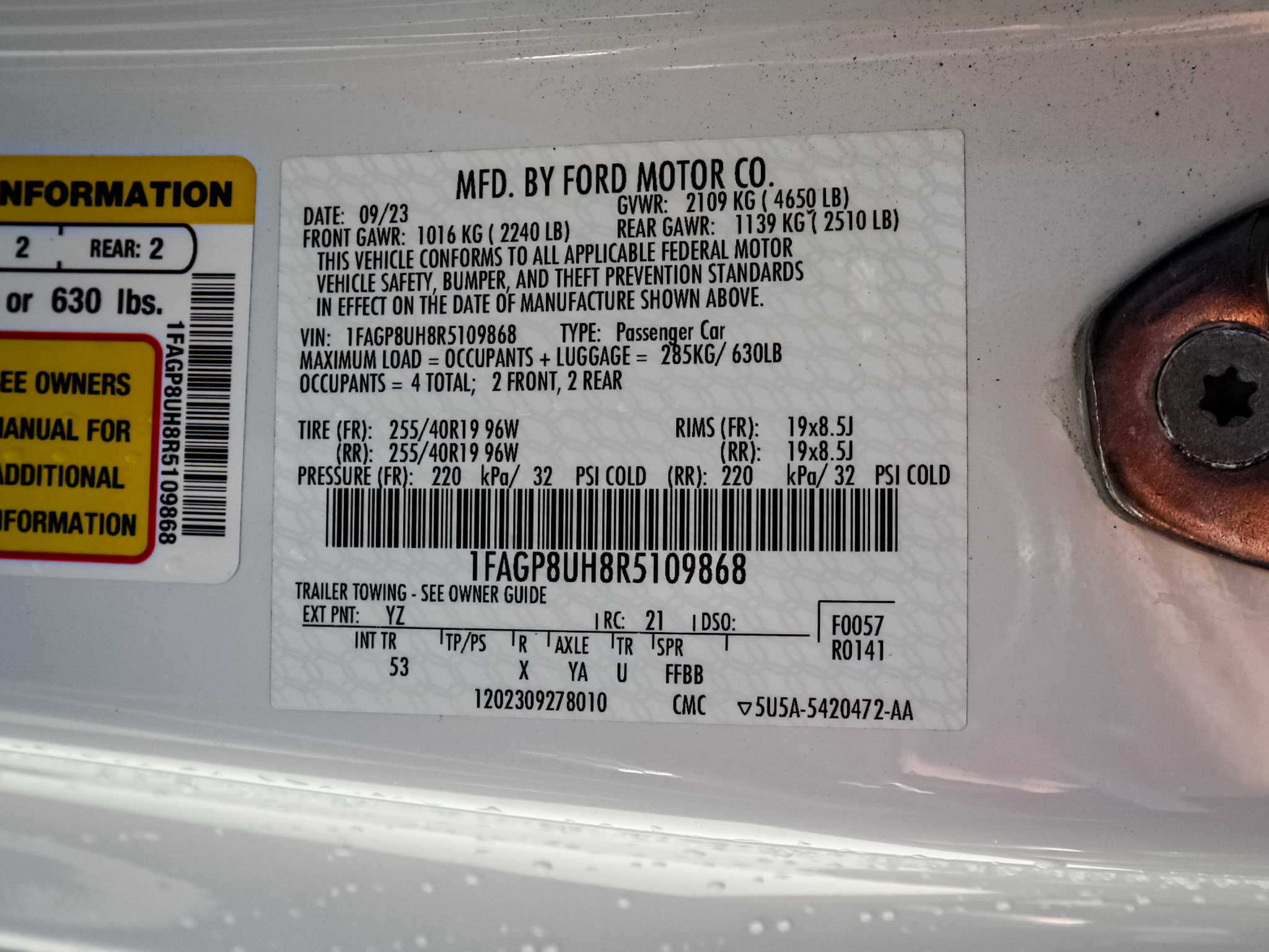 Used 2024 Ford Mustang Premium RWD image 34