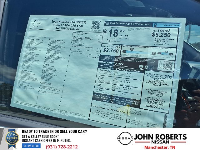 New 2026 Nissan Frontier PRO-4X w/ Tow Package AWD/4WD image 21