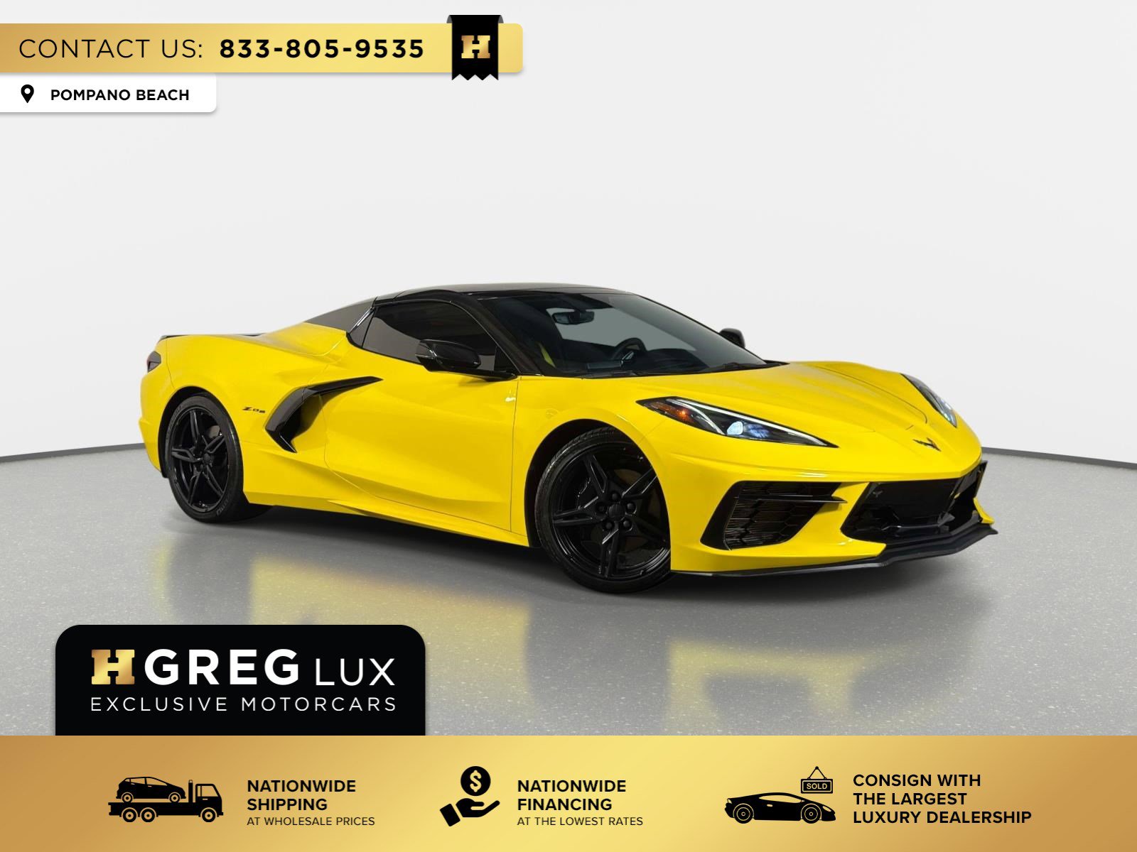 Used 2022 Chevrolet Corvette Stingray Preferred Conv w/ Battery Protection Package RWD image 1