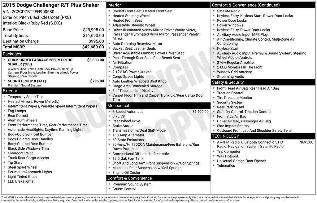 Used 2015 Dodge Challenger R/T Plus image 33