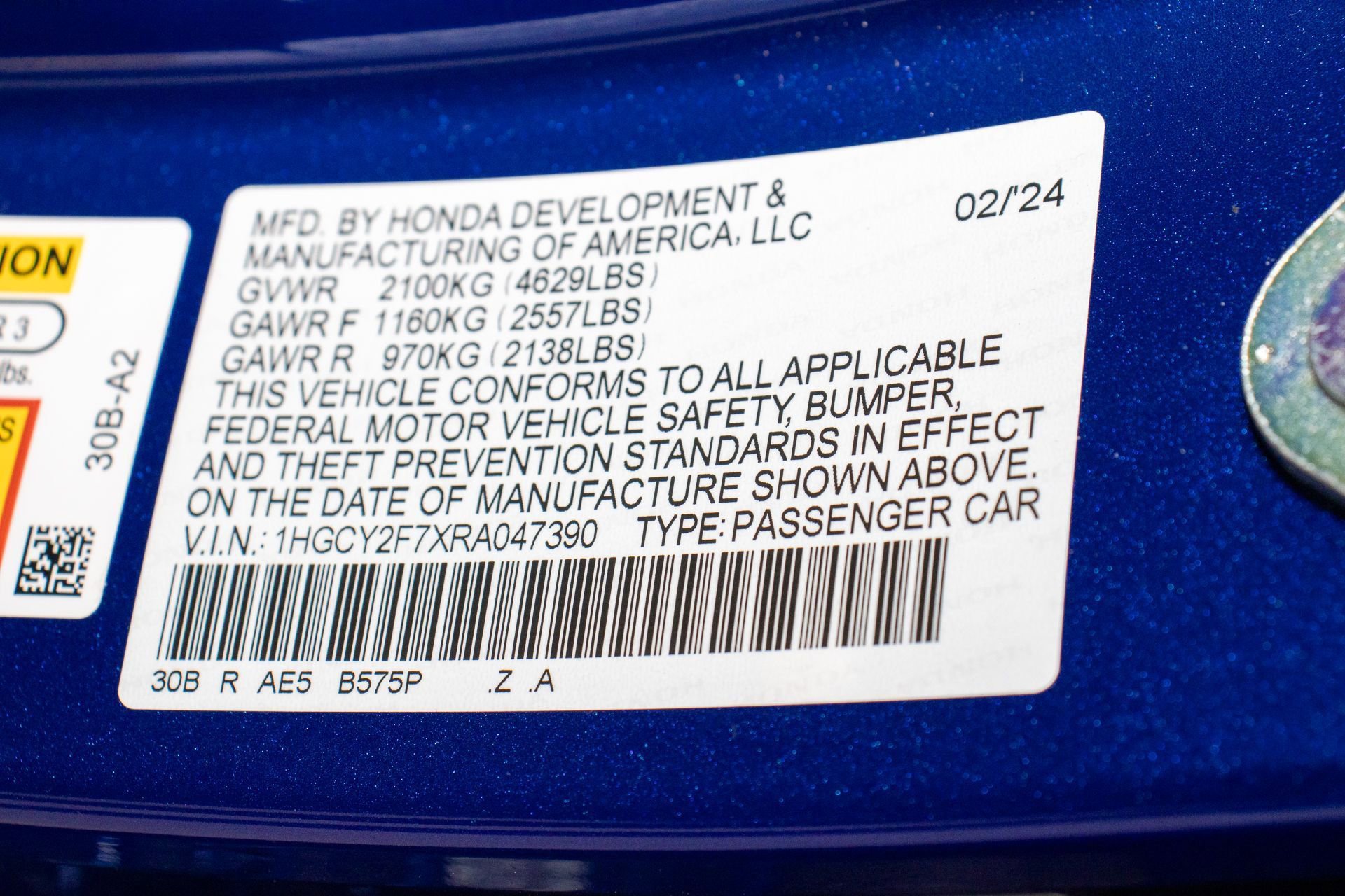 Certified 2024 Honda Accord Sport image 34