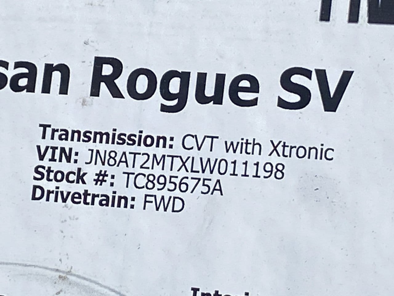 Certified 2020 Nissan Rogue SV FWD image 36