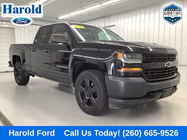 Used 2018 Chevrolet Silverado 1500 W/T w/ Black Out Edition AWD/4WD image 1