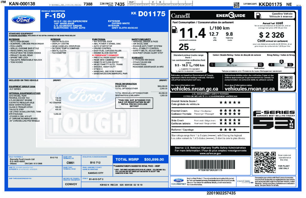 Used 2019 Ford F150 XLT w/ XTR Package AWD/4WD image 13