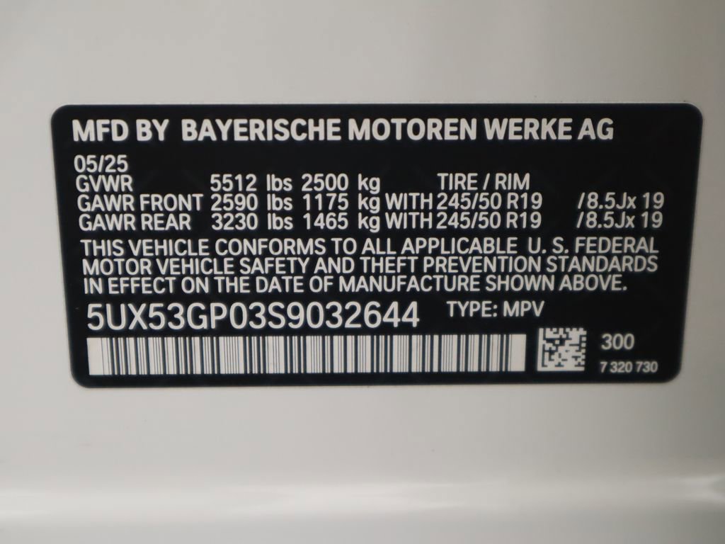 Certified 2025 BMW X3 xDrive30i w/ Convenience Package image 34