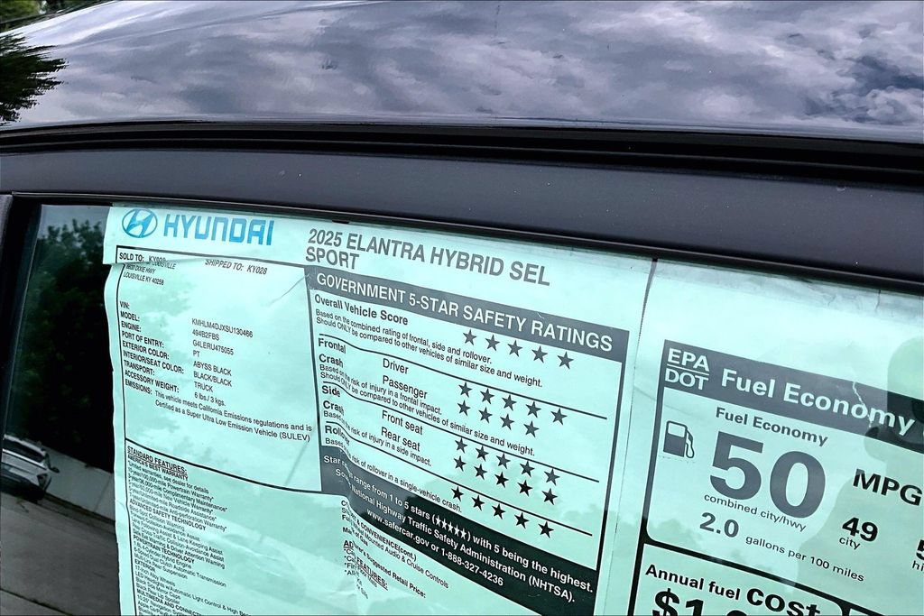 Certified 2025 Hyundai Elantra SEL FWD image 9