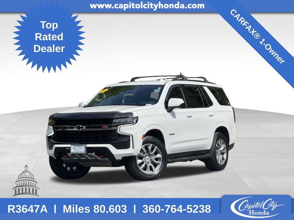 Used 2021 Chevrolet Tahoe Z71 w/ Rear Media and Nav Package AWD/4WD image 1