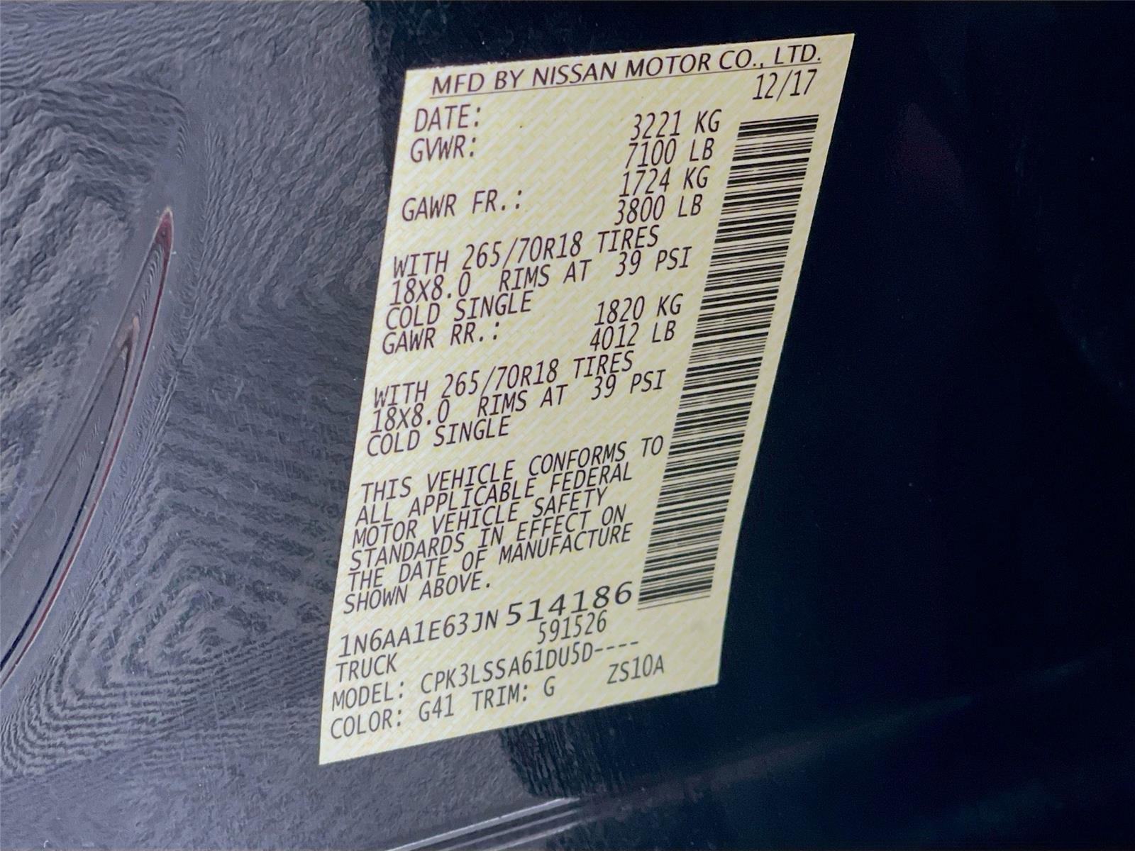 Used 2018 Nissan Titan SV w/ SV Convenience Package image 34