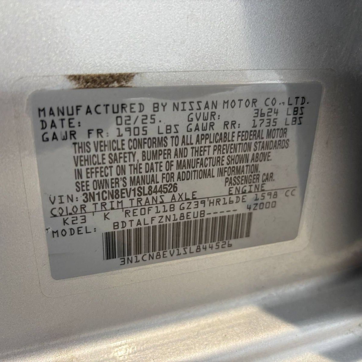 Used 2025 Nissan Versa SV FWD image 30