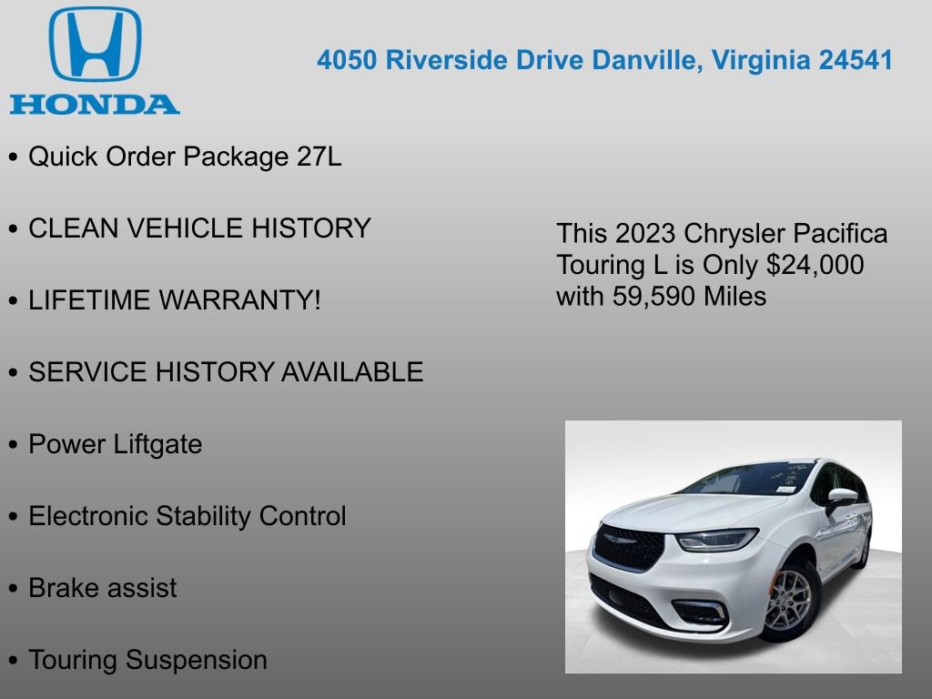 Used 2023 Chrysler Pacifica Touring-L FWD image 7