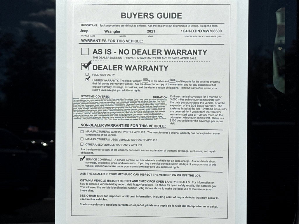 Certified 2021 Jeep Wrangler Unlimited Sport w/ Sun And Sound Package image 26