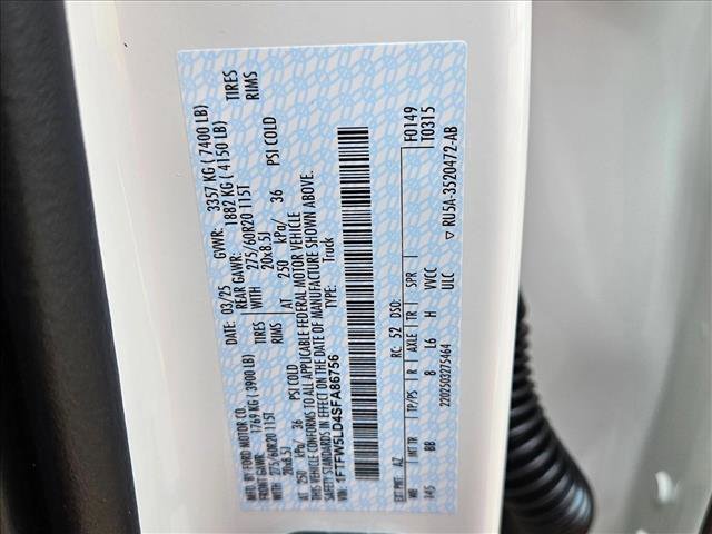 New 2025 Ford F150 Lariat w/ Equipment Group 502A High image 18