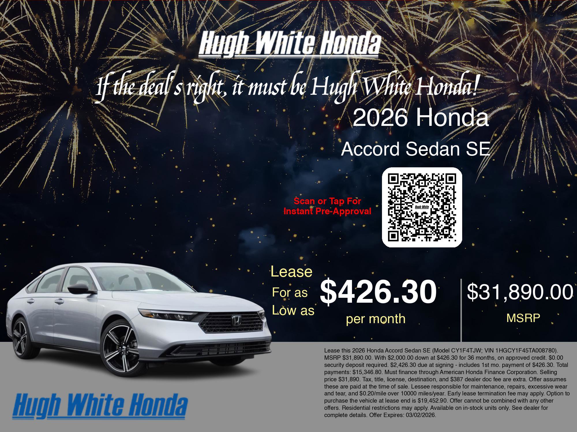 New 2026 Honda Accord SE image 3