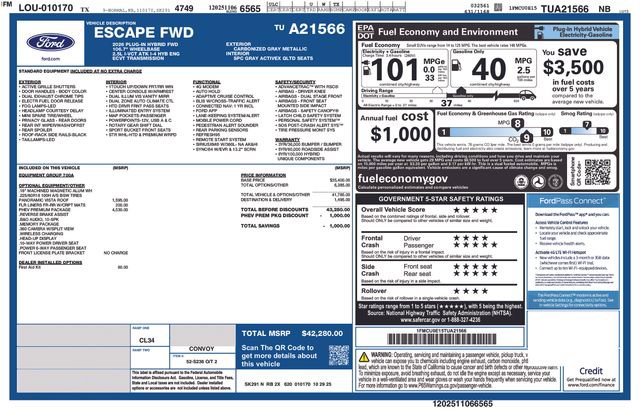 New 2026 Ford Escape SE w/ PHEV Premium Package image 4