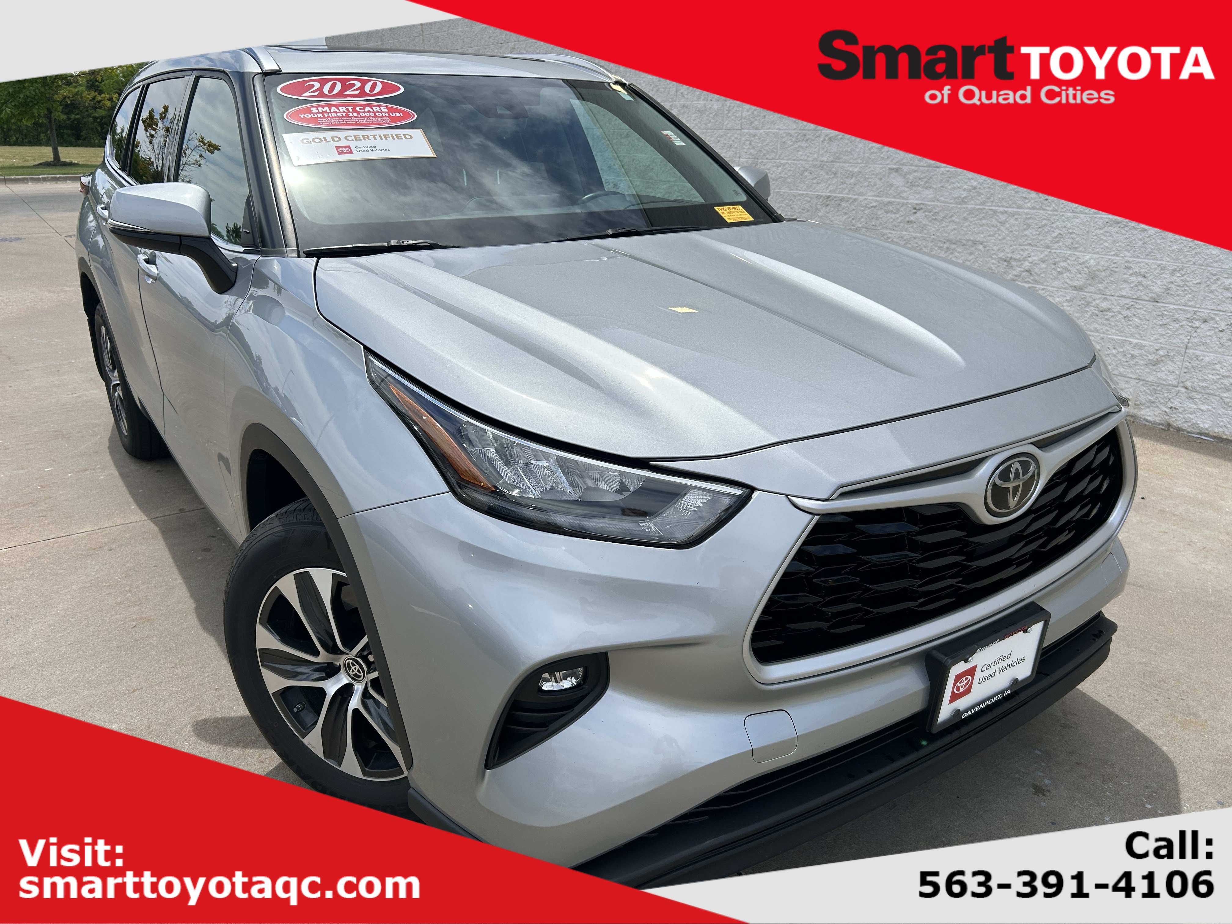Certified 2020 Toyota Highlander XLE AWD/4WD image 1
