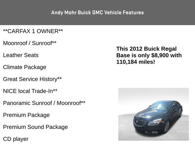 Used 2012 Buick Regal Leather FWD image 4