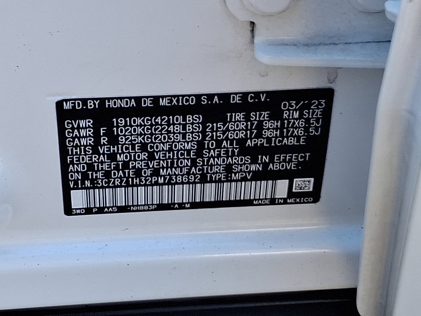 Used 2023 Honda HR-V LX image 26