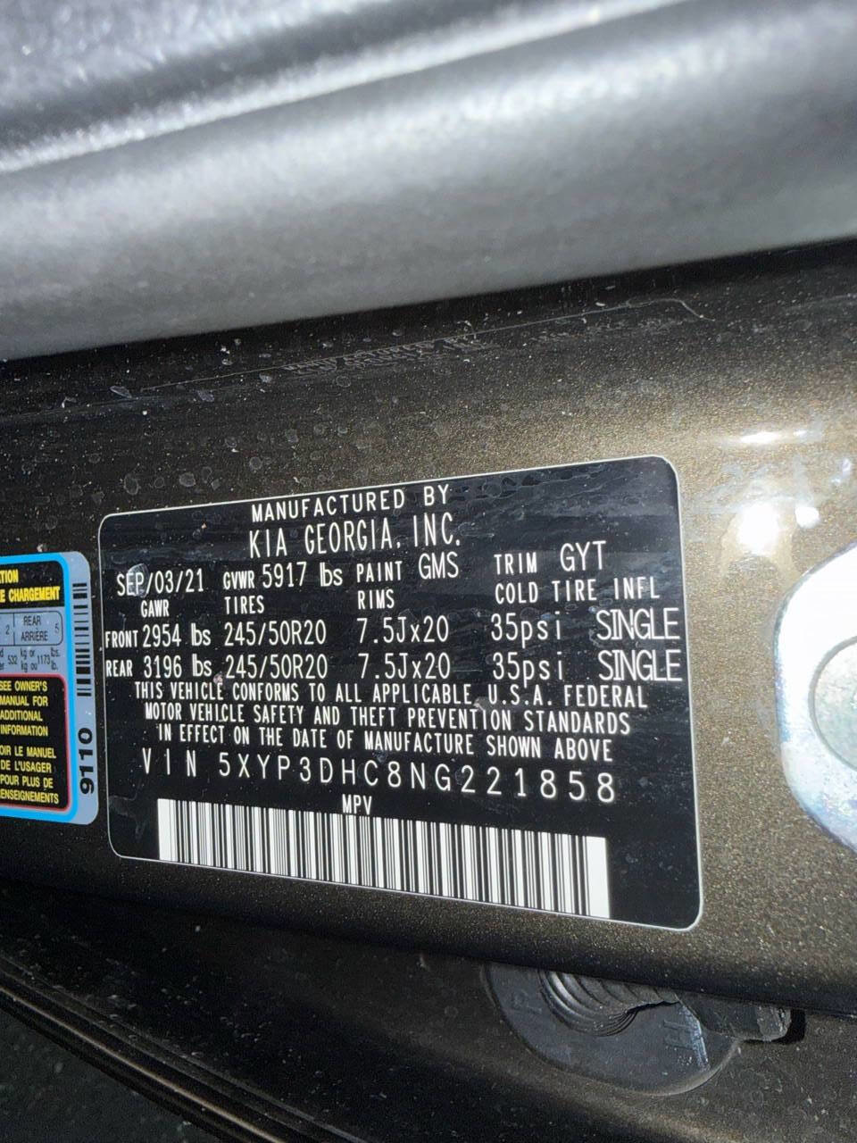 Used 2022 Kia Telluride EX w/ EX Premium Package AWD/4WD image 95