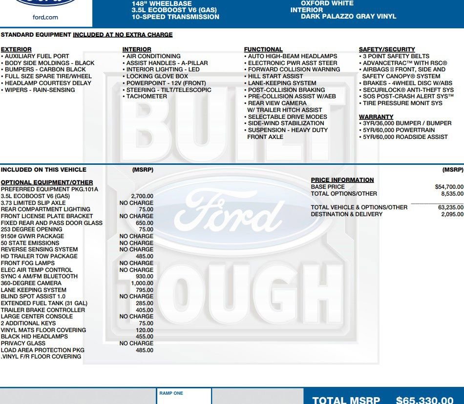 Used 2025 Ford Transit 250 148 Medium Roof Extended AWD w/ Load Area Protection Package image 2
