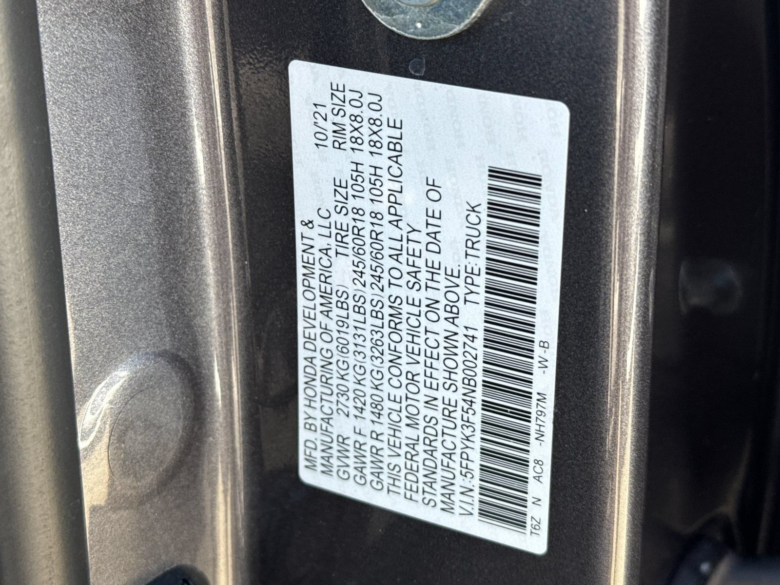 Used 2022 Honda Ridgeline RTL image 27