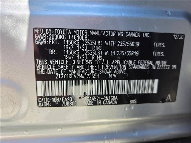 Certified 2021 Toyota RAV4 Limited w/ Carpet Mat Package (TMS) FWD image 23