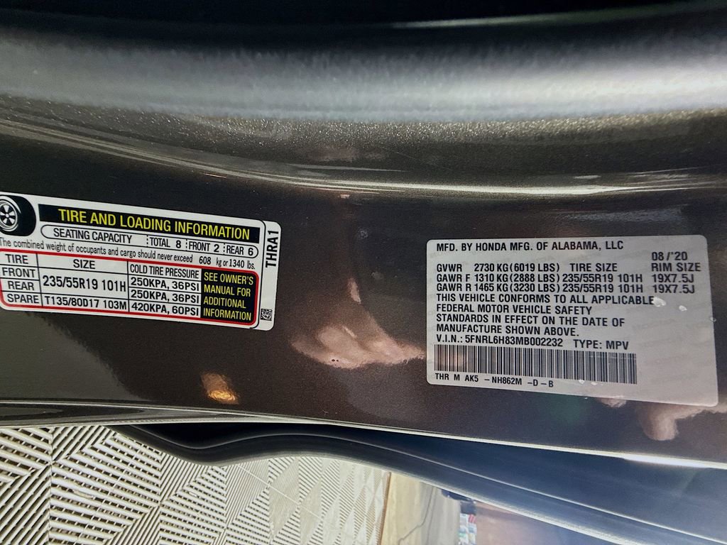 Certified 2021 Honda Odyssey Touring image 37