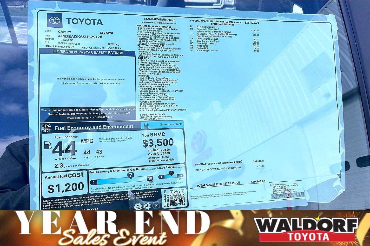 New 2025 Toyota Camry XSE image 18