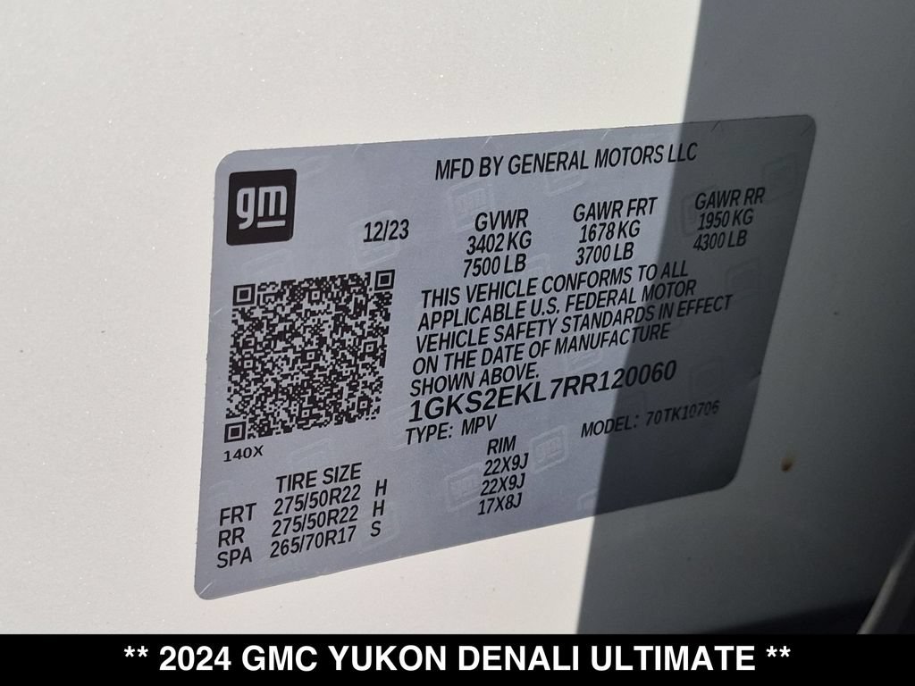 Used 2024 GMC Yukon Denali Ultimate AWD/4WD image 29