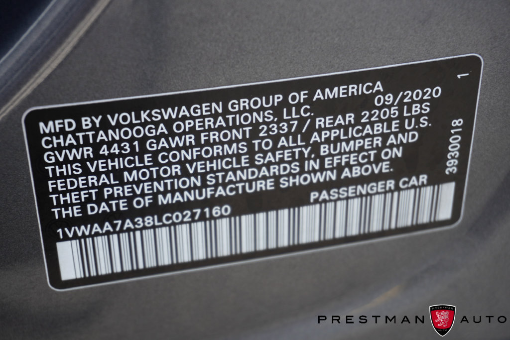 Used 2020 Volkswagen Passat 2.0T S FWD image 9