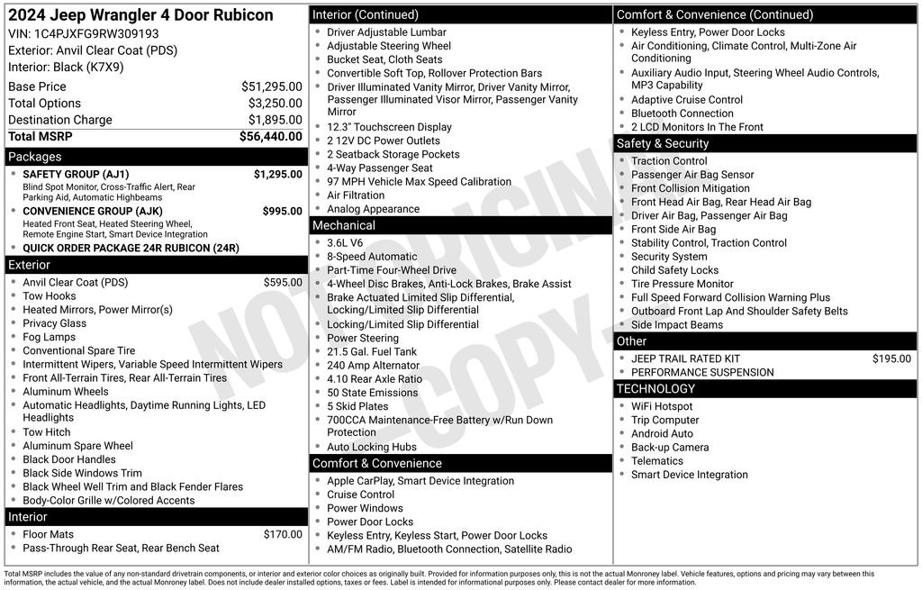 Used 2024 Jeep Wrangler Unlimited Rubicon w/ Safety Group image 39