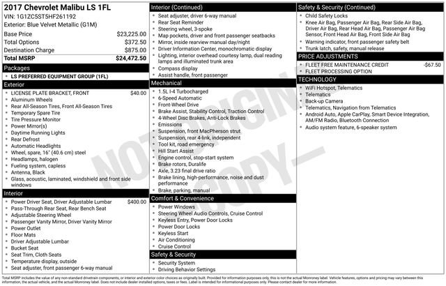 Used 2017 Chevrolet Malibu LS image 32