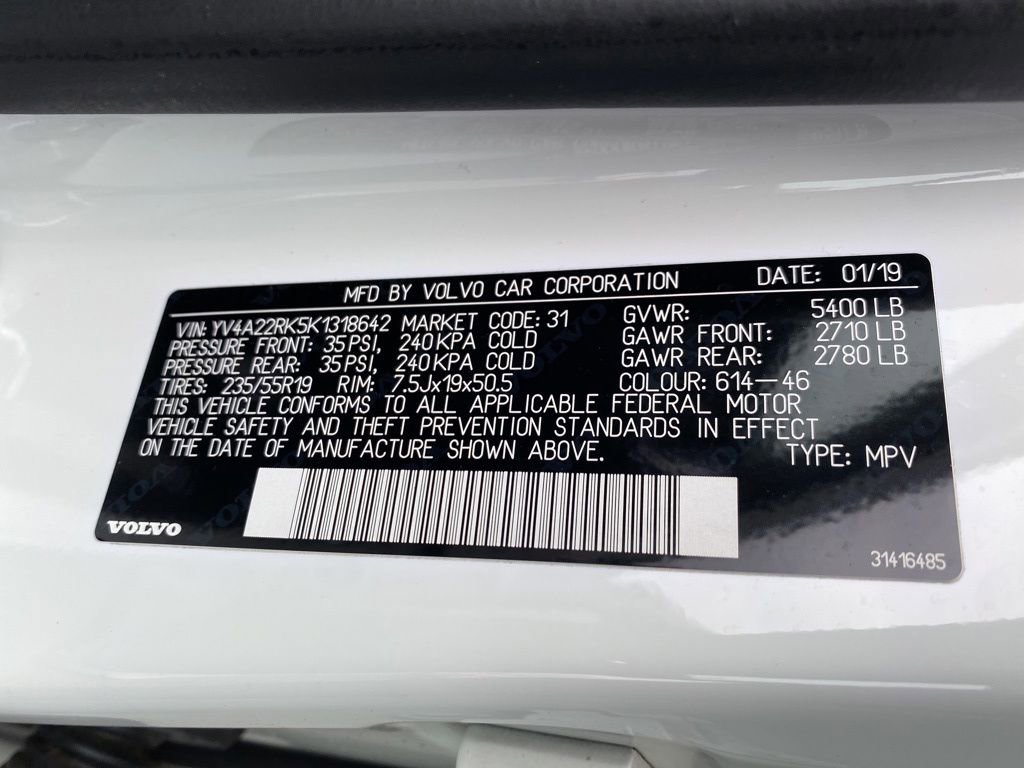 Used 2019 Volvo XC60 T6 Momentum w/ Premium Package image 28