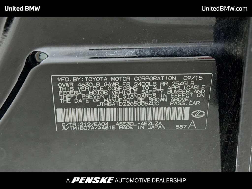 Used 2016 Lexus IS 200t RWD image 14