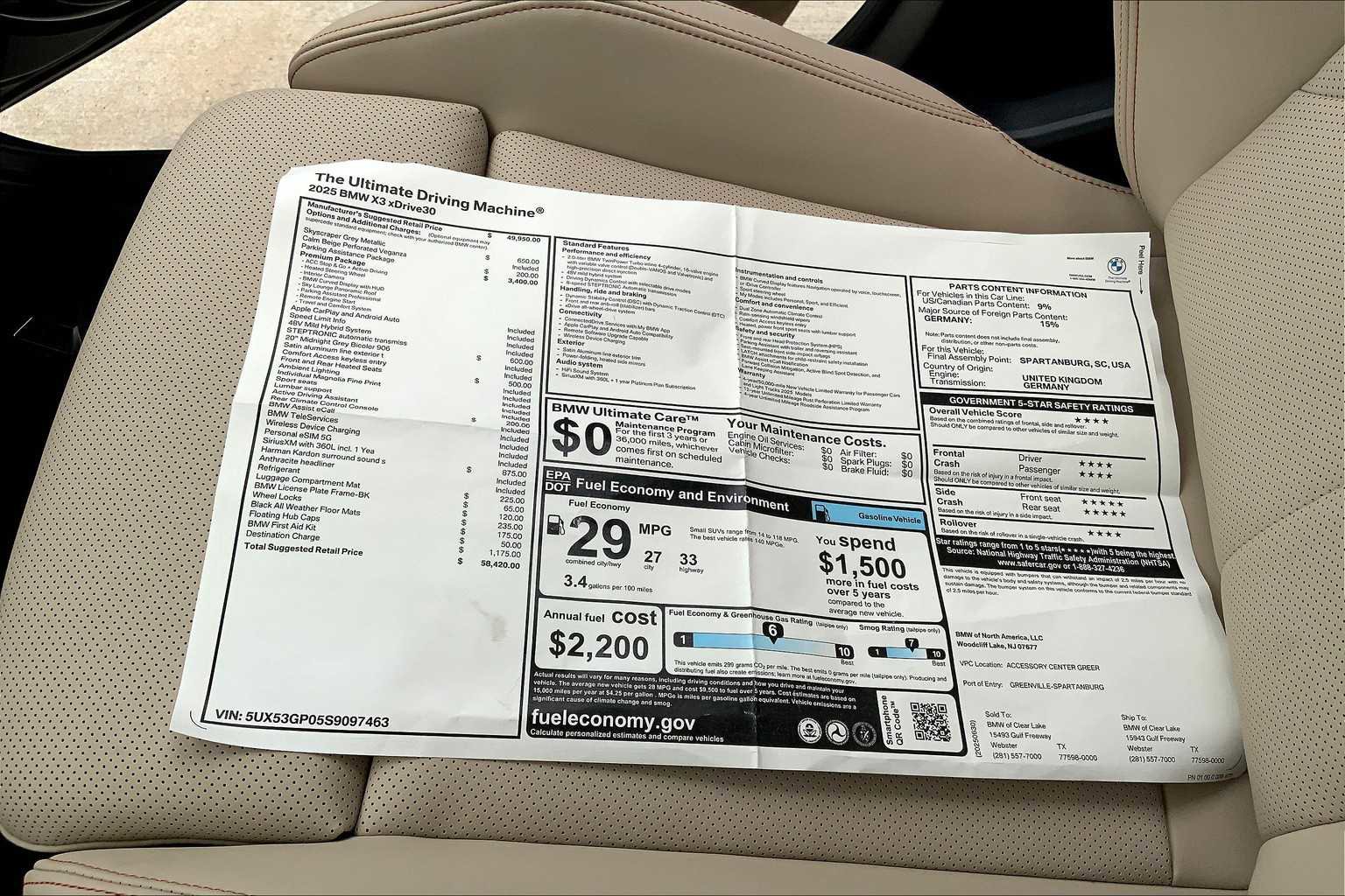 New 2025 BMW X3 xDrive30i image 19