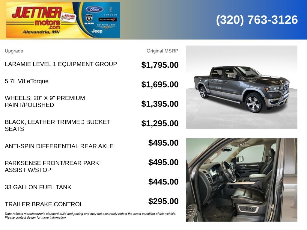Used 2020 RAM 1500 Laramie AWD/4WD image 5