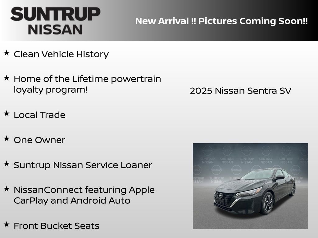 Certified 2025 Nissan Sentra SV w/ Trunk Package image 5