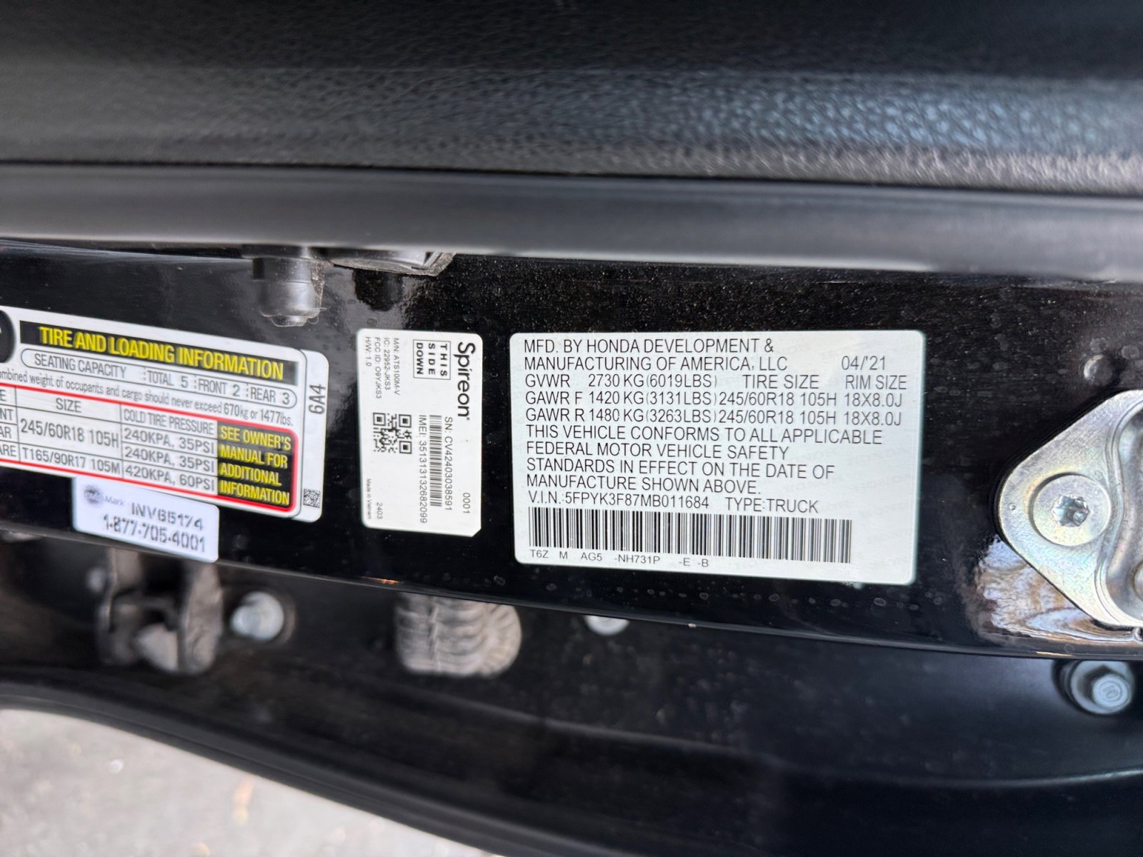 Used 2021 Honda Ridgeline Black Edition image 22