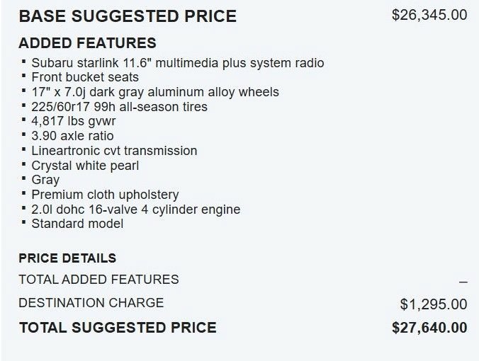 Used 2024 Subaru Crosstrek 2.0i Premium AWD/4WD image 18