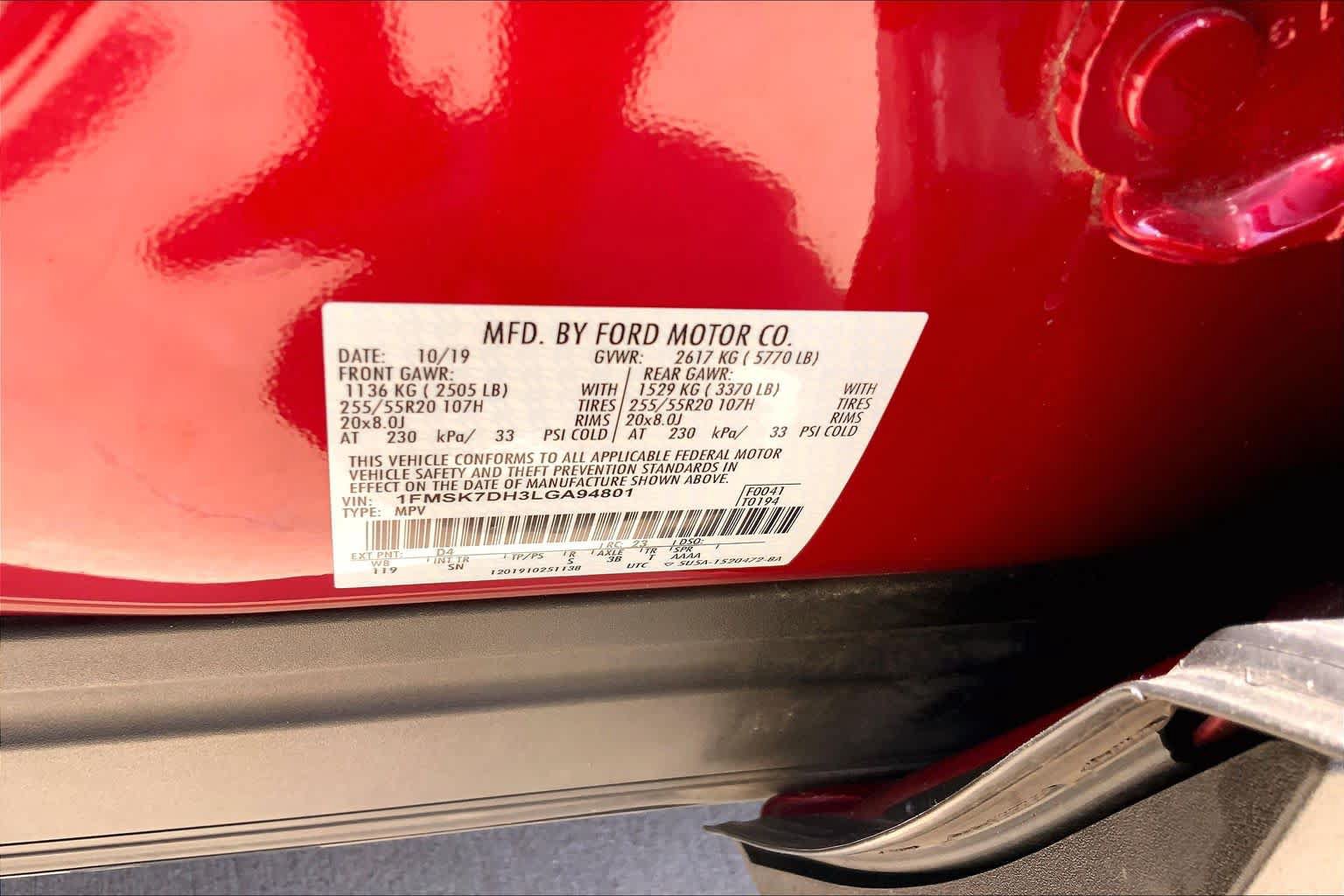 Used 2020 Ford Explorer XLT w/ Equipment Group 202A RWD image 32