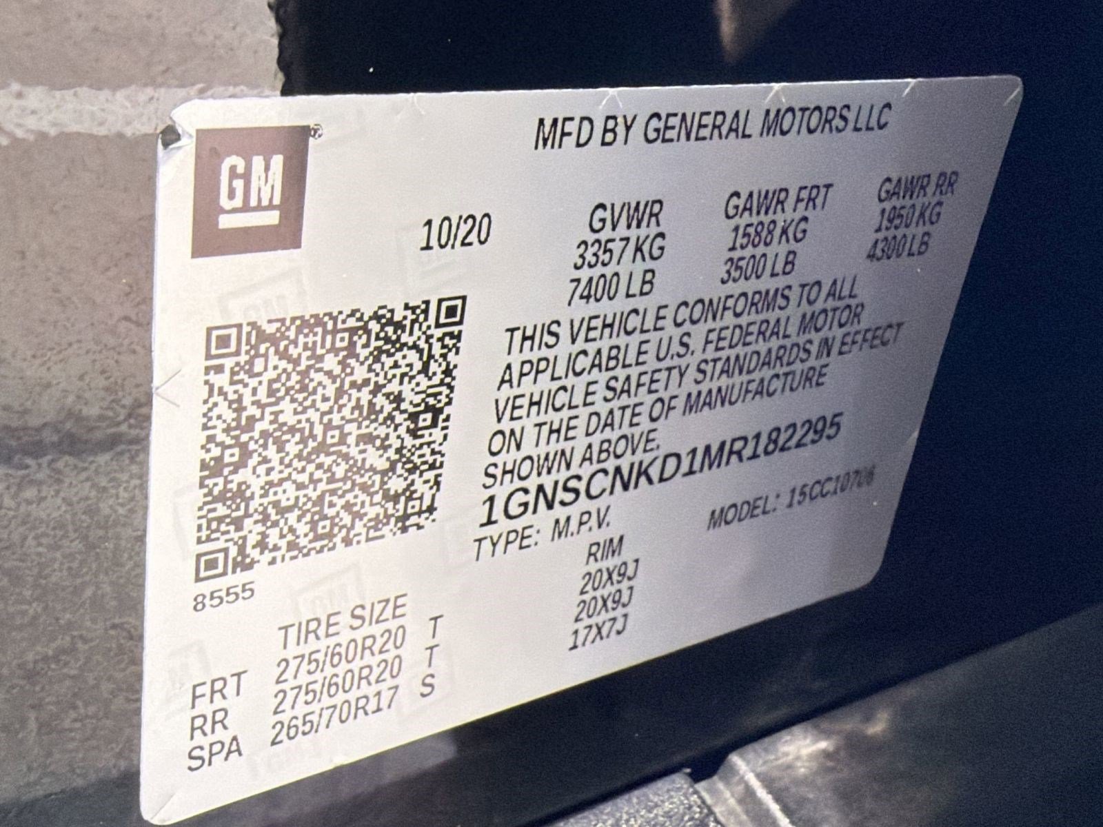 Certified 2021 Chevrolet Tahoe LT w/ LT Signature Package RWD image 19