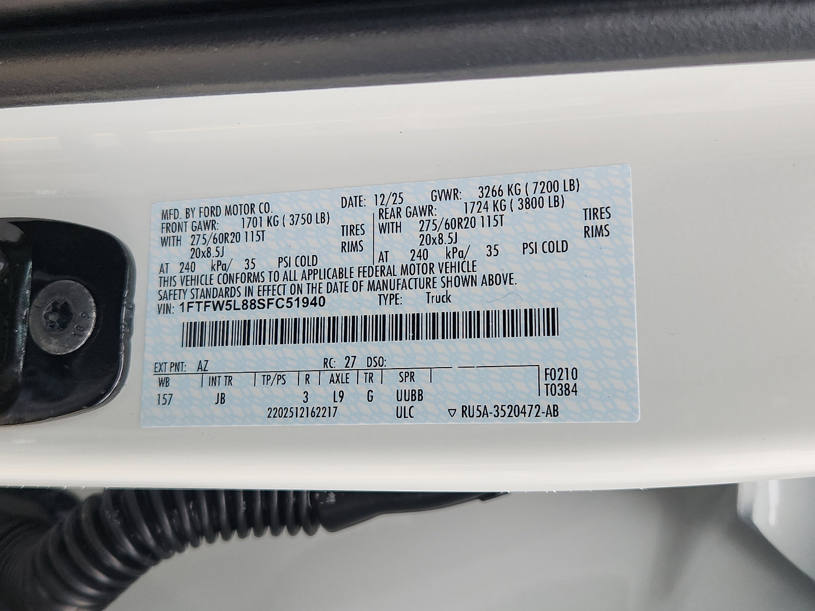 New 2025 Ford F150 Lariat w/ Equipment Group 501A Mid image 17