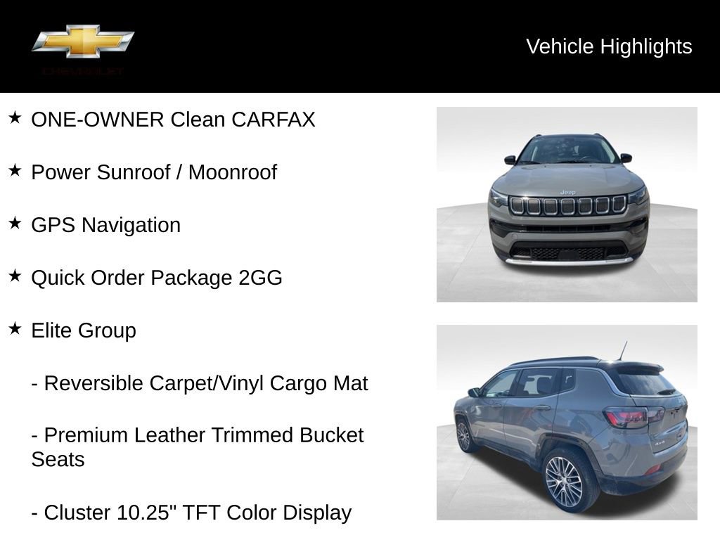 Used 2022 Jeep Compass Limited w/ Elite Group AWD/4WD image 18