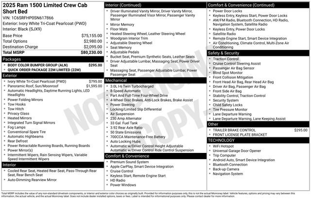 Used 2025 RAM 1500 Limited w/ Body Color Bumper Group image 17