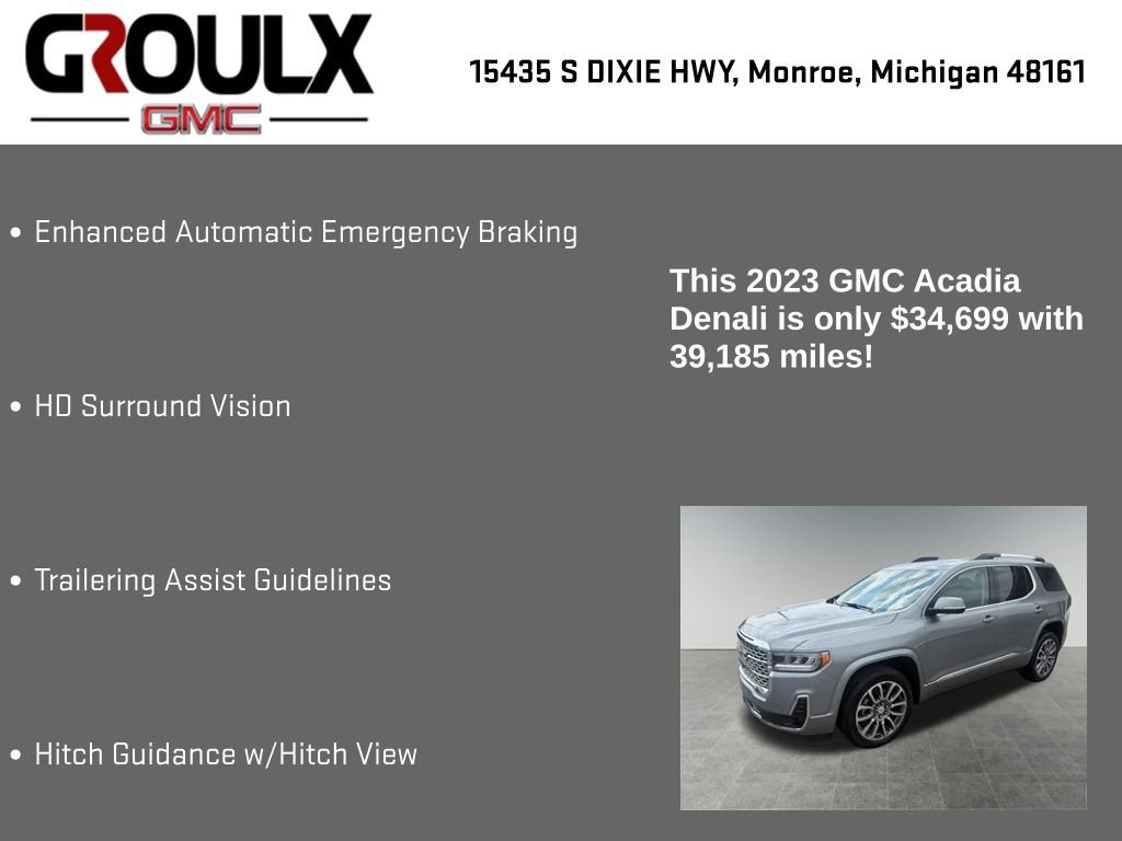 Used 2023 GMC Acadia Denali w/ Denali Ultimate Package FWD image 22