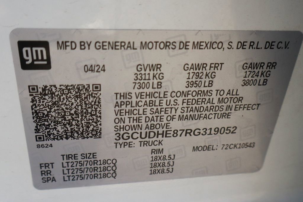 Used 2024 Chevrolet Silverado 1500 ZR2 w/ Technology Package AWD/4WD image 63
