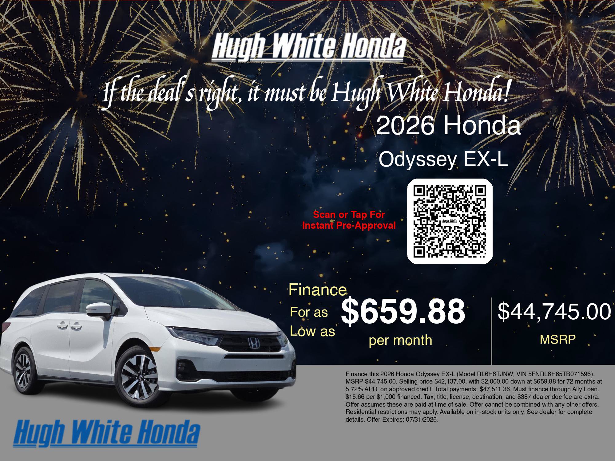 New 2026 Honda Odyssey EX-L image 7