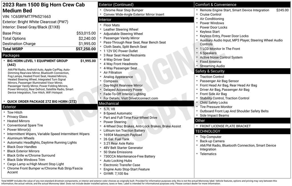 Used 2023 RAM 1500 Big Horn image 3