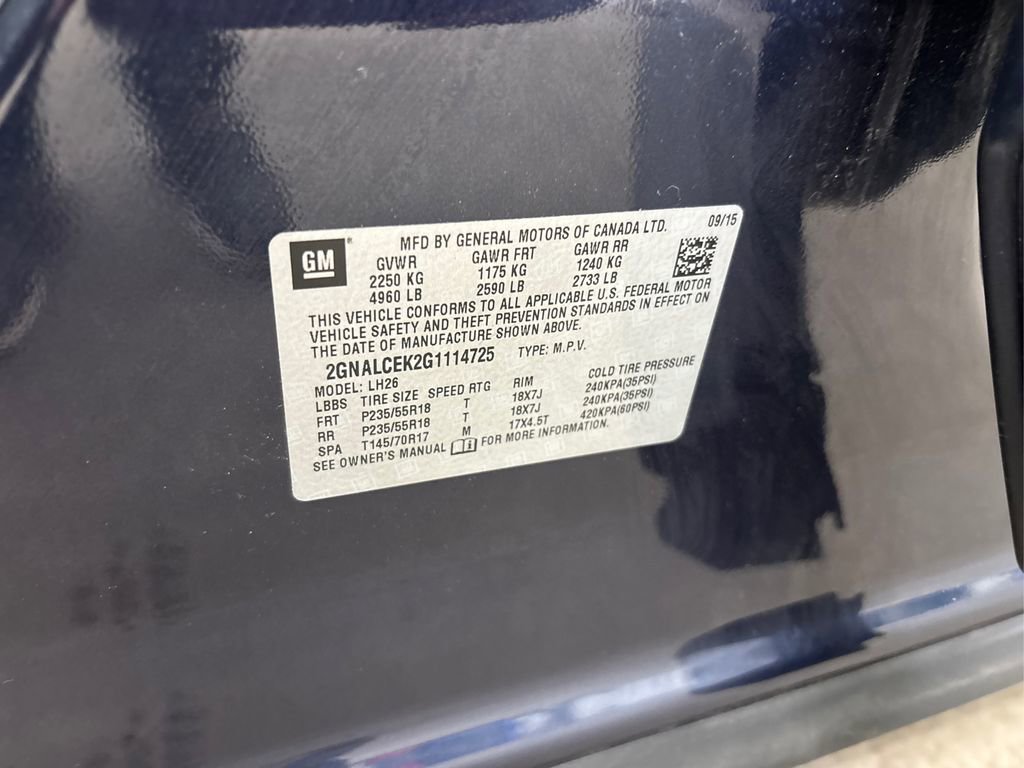 Used 2016 Chevrolet Equinox LT w/ Convenience Package image 16